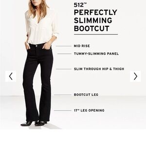 Levi's Dark Blue Boot Cut Jeans